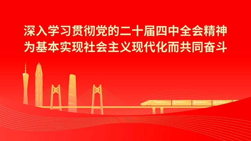 深入学习贯彻党的二十届四中全会精神为基本实现社会主义现代化而共同奋斗